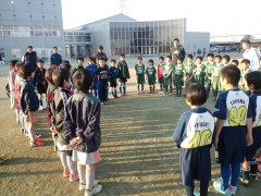 ２年生練習試合あいさつ